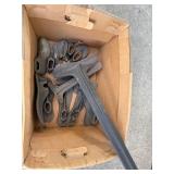 Collection of Vintage Shoe Cobbler Iron Tools and Lasts