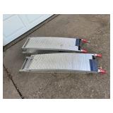 Pair of Aluminum Folding Loading Ramps, 500 lb Capacity Each