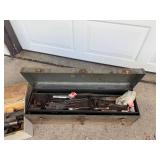 Lot of Vintage Metal Toolboxes with Assorted Hand Tools