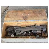 Lot of Vintage Metal Toolboxes with Assorted Hand Tools