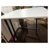 Folding Drop-Leaf Craft/Quilting Table on Wheels