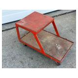 Heavy-Duty Rolling Utility Cart with Two Shelves