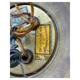 Vintage Hanging Triple Pendant Light with White Ceramic Shades