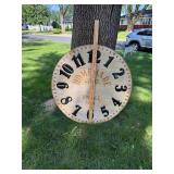 Oversized Vintage-Style Wall Clock Face "Homemade Clocks" 36 Inch