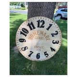 Oversized Vintage-Style Wall Clock Face "Homemade Clocks" 36 Inch