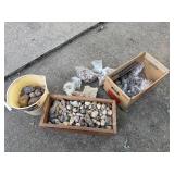 Assorted Collection of Decorative Rocks, Stones, and Minerals