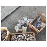 Assorted Collection of Decorative Rocks, Stones, and Minerals