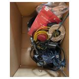 Soundesign Radio, Magnavox DVD Player, Sharp VCR, and Cable Lot