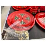 Holiday Christmas Tree Ceramic Dinnerware and Mug Set