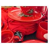 Holiday Christmas Tree Ceramic Dinnerware and Mug Set