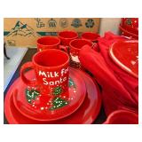 Holiday Christmas Tree Ceramic Dinnerware and Mug Set