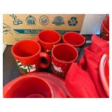 Holiday Christmas Tree Ceramic Dinnerware and Mug Set