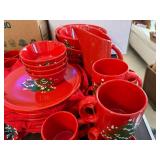 Holiday Christmas Tree Ceramic Dinnerware and Mug Set
