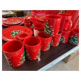 Holiday Christmas Tree Ceramic Dinnerware and Mug Set