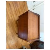 Mid-Century Modern 3-Drawer Wood Nightstand