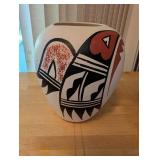 Pair of Jemez Pueblo Pottery Vessels by Lawrence (L) Toya and Ruby