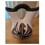 Pair of Jemez Pueblo Pottery Vessels by Lawrence (L) Toya and Ruby