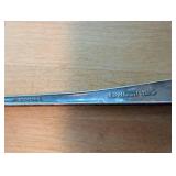 Sterling Silver Tableware Set: Sweetheart Rose Spoon, Frank M. Whiting & Co. Plate, Salt & Pepper Shakers