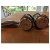 Sterling Silver Tableware Set: Sweetheart Rose Spoon, Frank M. Whiting & Co. Plate, Salt & Pepper Shakers