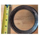 Sterling Silver Tableware Set: Sweetheart Rose Spoon, Frank M. Whiting & Co. Plate, Salt & Pepper Shakers