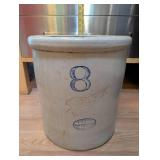 Red Wing Union Stoneware 8 Gallon Crock with Wing Logo
