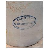 Red Wing Union Stoneware 8 Gallon Crock with Wing Logo