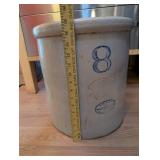 Red Wing Union Stoneware 8 Gallon Crock with Wing Logo