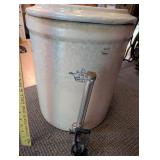 5 Gallon Stoneware Crock Water Dispenser with Lid and Spigot
