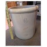 Red Wing Union Stoneware Company 6 Gallon Crock with Handles