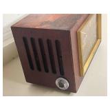 Vintage Motorola Wood Case Tube Radio Clock