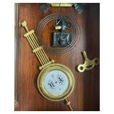 Vintage The Time Mfg. Co. Wall Clock with Horse Topper