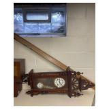 Vintage The Time Mfg. Co. Wall Clock with Horse Topper