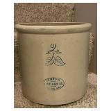 Pair of 2-Gallon Antique Stoneware Crocks Red Wing and Union