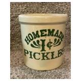 Collection of 3 Vintage Stoneware Crocks and 1 Promotional Mug