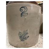 Collection of 5 Antique Stoneware Whiskey Jugs Including Western Stoneware