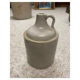 Collection of 5 Antique Stoneware Whiskey Jugs Including Western Stoneware