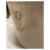 Red Wing Union Stoneware 10 Gallon Crock with Handles