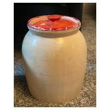 Collection of 6 Vintage Stoneware Crock Jars and Pots