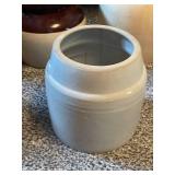 Collection of 6 Vintage Stoneware Crock Jars and Pots