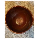 Set of 2 Decorative Bowls Floral Stoneware and Planter Pot