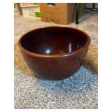 Set of 2 Decorative Bowls Floral Stoneware and Planter Pot