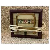 Vintage Pennwood Numechron Tymeter TV Model Flip Clock