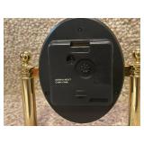 Set of 3 Brass Tabletop Clocks Howard Miller Linden Quartz