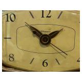 Vintage Petarian Electric Mantel Clock with Brass Feet