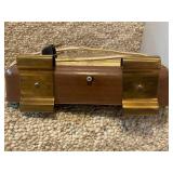 Vintage Petarian Electric Mantel Clock with Brass Feet