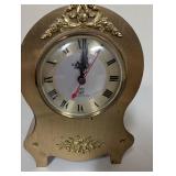Set of 4 Vintage Brass Mantel Clocks Assorted Styles