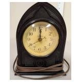 Lot of 2 Vintage Art Deco Mantel and Alarm Clocks