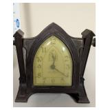 Lot of 2 Vintage Art Deco Mantel and Alarm Clocks