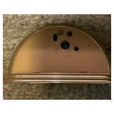 Howard Miller Desk and Mantel Clock Set with Gold Tone Finish