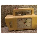 Vintage Teapot Clock and Portable Clock Radio Set